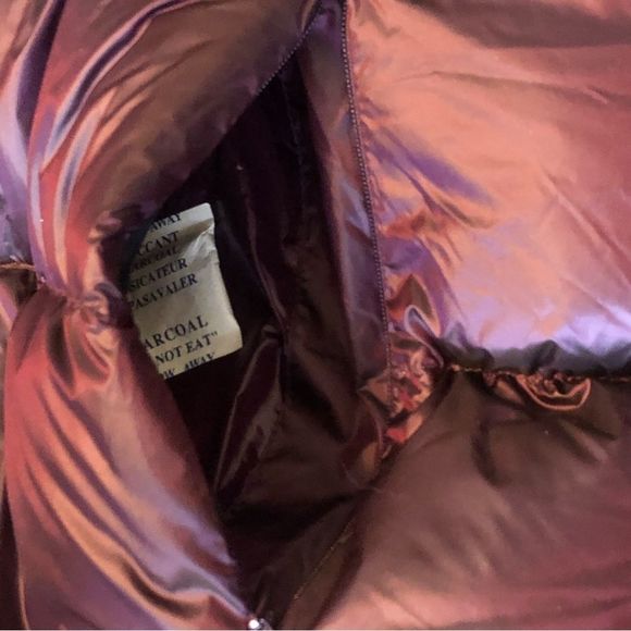 EDDIE BAUER Women's Burgundy LUNA PEAK Quilted Down Hooded Parka Size XL - Picture 11 of 14